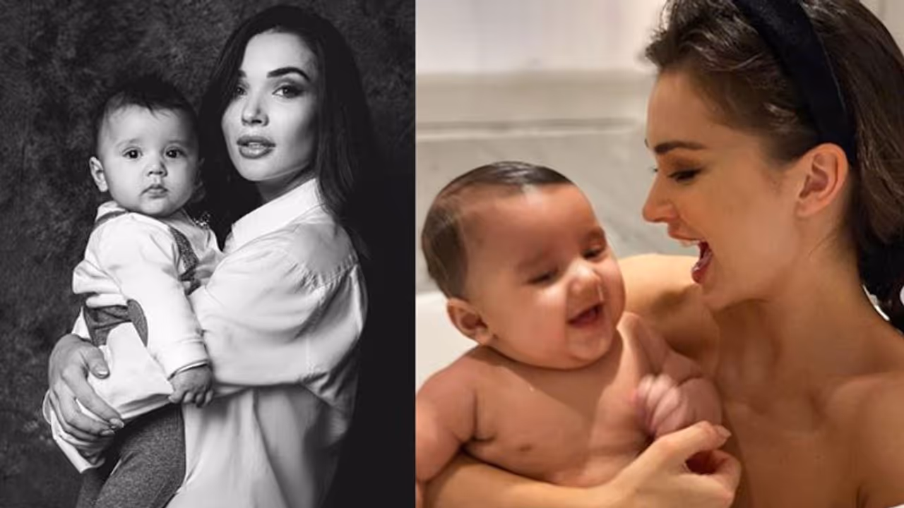 അവന്റെ ചിരിയാണ് എന്റെ പ്രചോദനം; അമ്മയ്ക്കും മകനുമൊപ്പമുള്ള ചിത്രം പങ്കുവച്ച് ആമി ജാക്സൻ