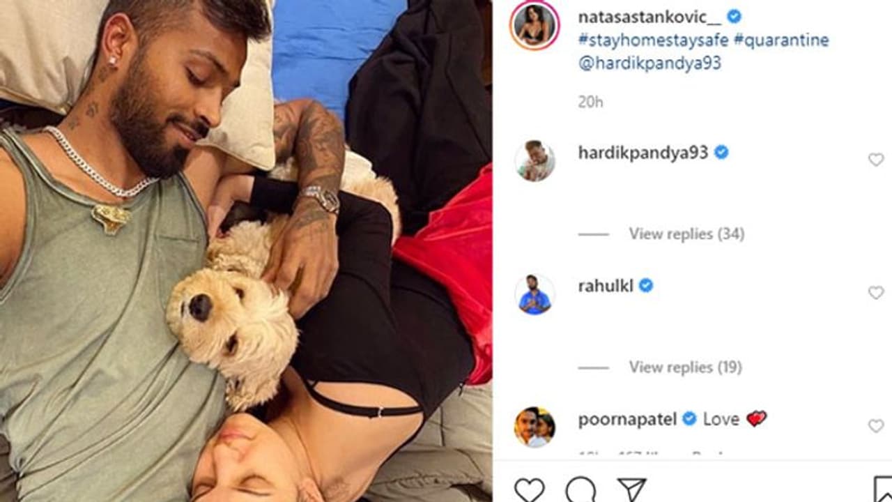 വീട്ടിലിരിക്കാന്‍ നിര്‍ദേശിച്ച് നടാഷ; കാമുകന്‍ ഹാര്‍ദിക് പാണ്ഡ്യയുടെ മറുപടി ഉടനെത്തി, പിന്നാലെ കെ എല്‍ രാഹുലും