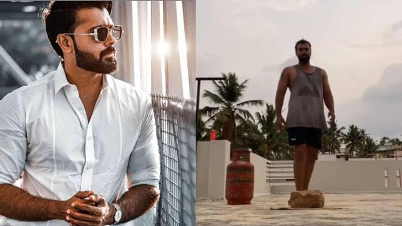 ഡംബല്സ് ഇല്ലെങ്കിലെന്താ ഗ്യാസുകുറ്റിയുണ്ടല്ലോ: ലോക്ക് ഡൗണില് 'ഹോം ജിമ്മു'മായി വിവേക് ഗോപന് ഡംബല്സ് ഇല്ലെങ്കിലെന്താ ഗ്യാസുകുറ്റിയുണ്ടല്ലോ: ലോക്ക് ഡൗണില് 'ഹോം ജിമ്മു'മായി വിവേക് ഗോപന്