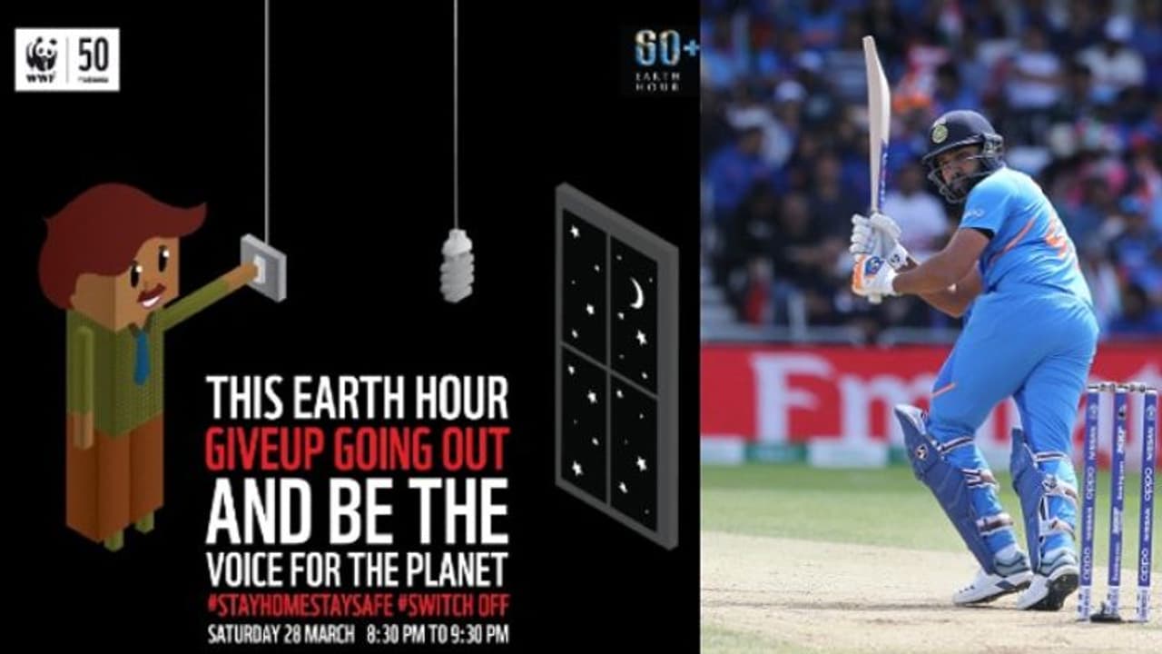Earth Hour: Rohit Sharma urges people to switch off lights tonight amid coronavirus lockdown