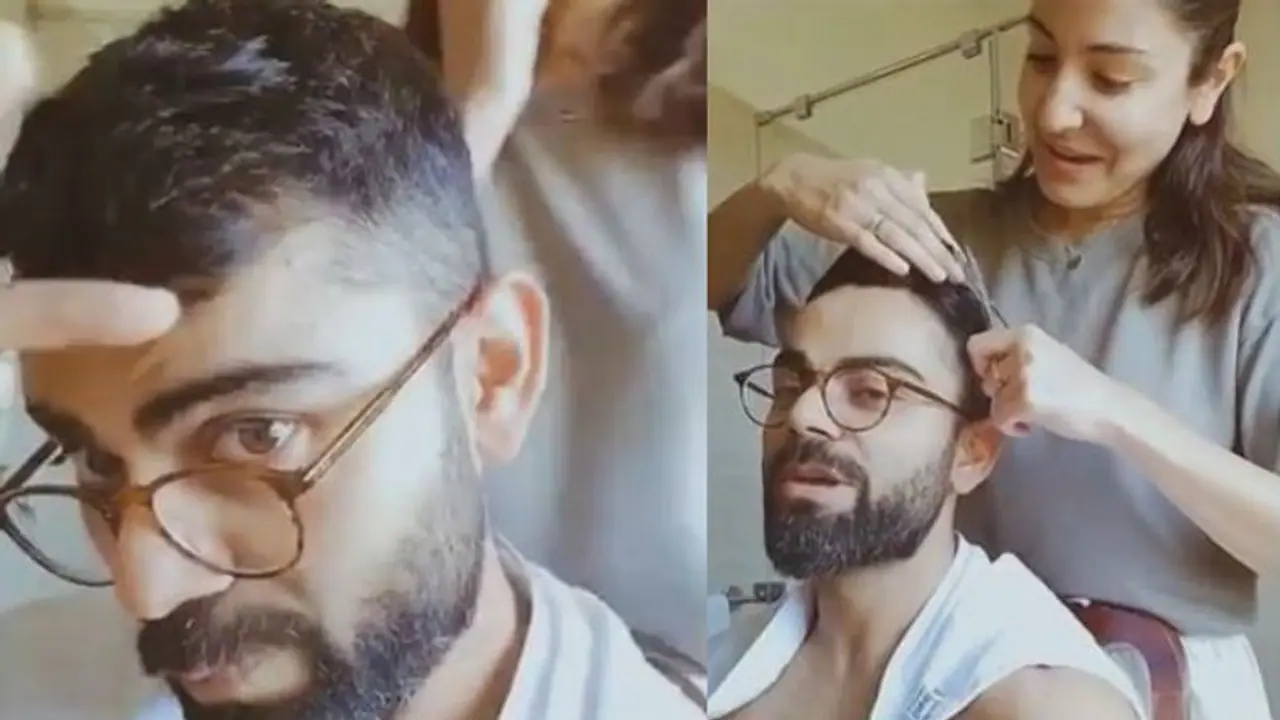 கணவர் கோலிக்கு முடி வெட்டிய நடிகை அனுஷ்கா ஷர்மா! வைரல் வீடியோ! கணவர் கோலிக்கு முடி வெட்டிய நடிகை அனுஷ்கா ஷர்மா! வைரல் வீடியோ!