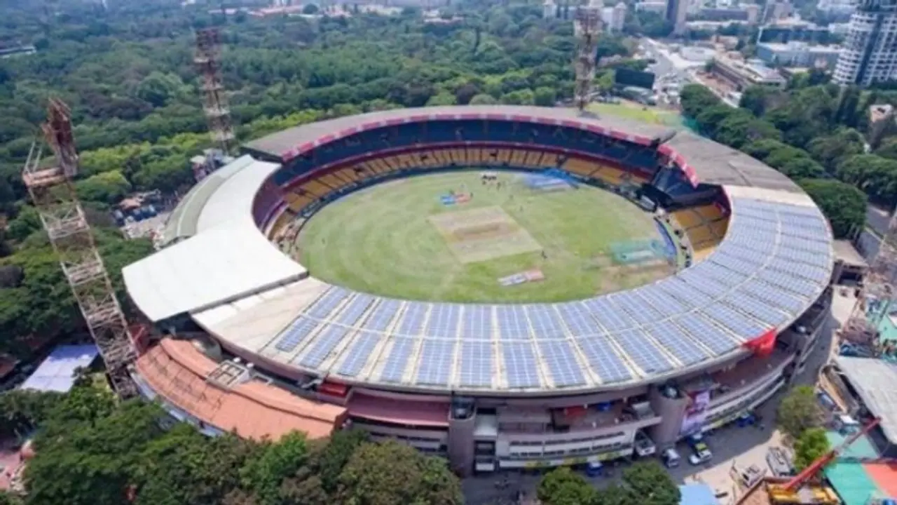 ICC ODI World Cup 2023: ಬೆಂಗಳೂರಿನ ಎಂ ಚಿನ್ನಸ್ವಾಮಿ ಸ್ಟೇಡಿಯಂಗೆ ಹೊಸ ಸ್ಪರ್ಶ..! ICC ODI World Cup 2023: ಬೆಂಗಳೂರಿನ ಎಂ ಚಿನ್ನಸ್ವಾಮಿ ಸ್ಟೇಡಿಯಂಗೆ ಹೊಸ ಸ್ಪರ್ಶ..!