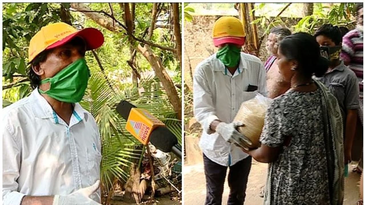 പ്രളയ നാളുകളിലെ സഹായ ഹസ്തം, കൊവിഡിലും വറ്റാത്ത സ്നേഹം, അതിഥി തൊഴിലാളികൾക്ക് ഭക്ഷണമെത്തിച്ച് നൗഷാദ്