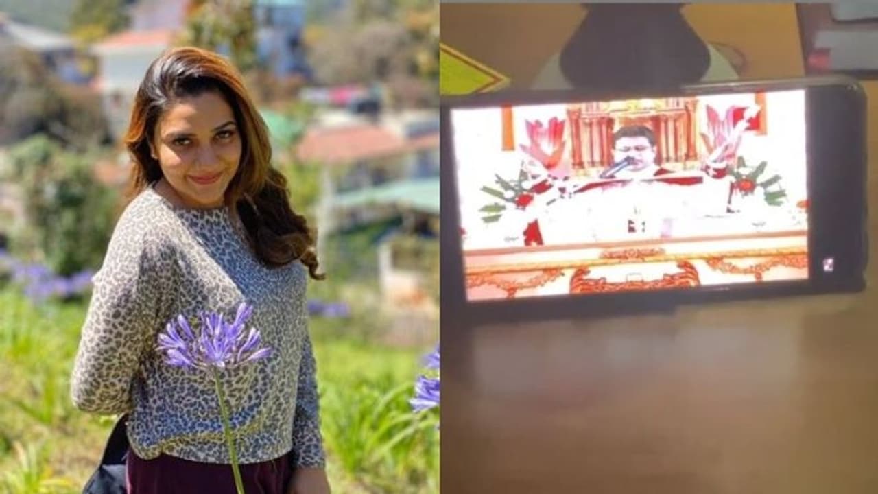 ലോക്ക് ഡൗണ്‍ കാലത്തെ ഞായറാഴ്‍ച കുര്‍ബാന; വീട്ടിലിരുന്നുള്ള പ്രാര്‍ഥനയുടെ വീഡിയോ പങ്കുവച്ച് റിമി ടോമി