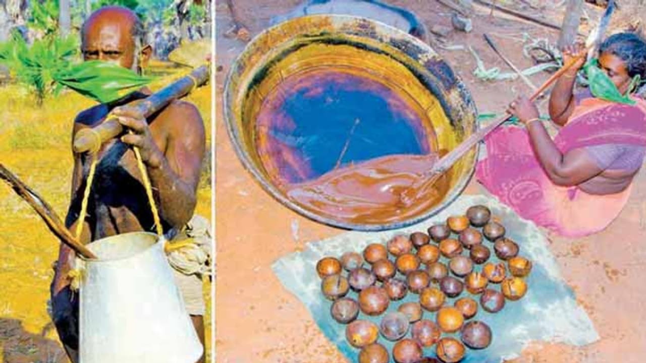 பனை ஓலையில் முக கவசம்..! அசத்தும் தமிழக கிராமம்..! பனை ஓலையில் முக கவசம்..! அசத்தும் தமிழக கிராமம்..!