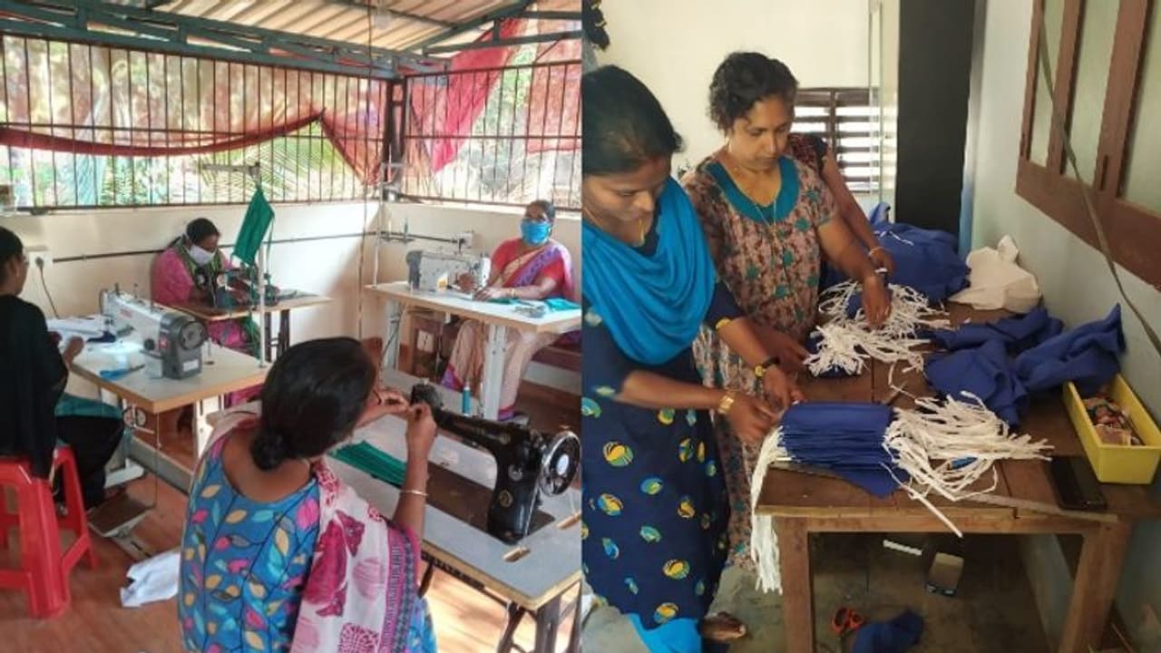 കൊവിഡ് 19: സജീവ സാന്നിധ്യമായി കുടുംബശ്രീ, ഇതിനോടകം നിര്മ്മിച്ചത് 1,78,912 കോട്ടണ് മാസ്ക്കുകള് കൊവിഡ് 19: സജീവ സാന്നിധ്യമായി കുടുംബശ്രീ, ഇതിനോടകം നിര്മ്മിച്ചത് 1,78,912 കോട്ടണ് മാസ്ക്കുകള്