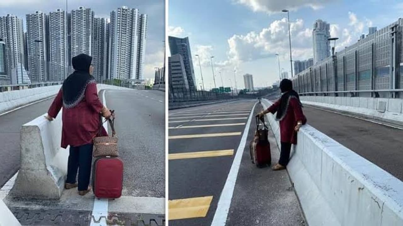 வந்தது ஒரே ஒரு போன் கால்! அவசர அவசரமாக "மலேசியாவில் இருந்து சிங்கப்பூருக்கு நடந்தே சென்ற 66 வயது மூதாட்டி!