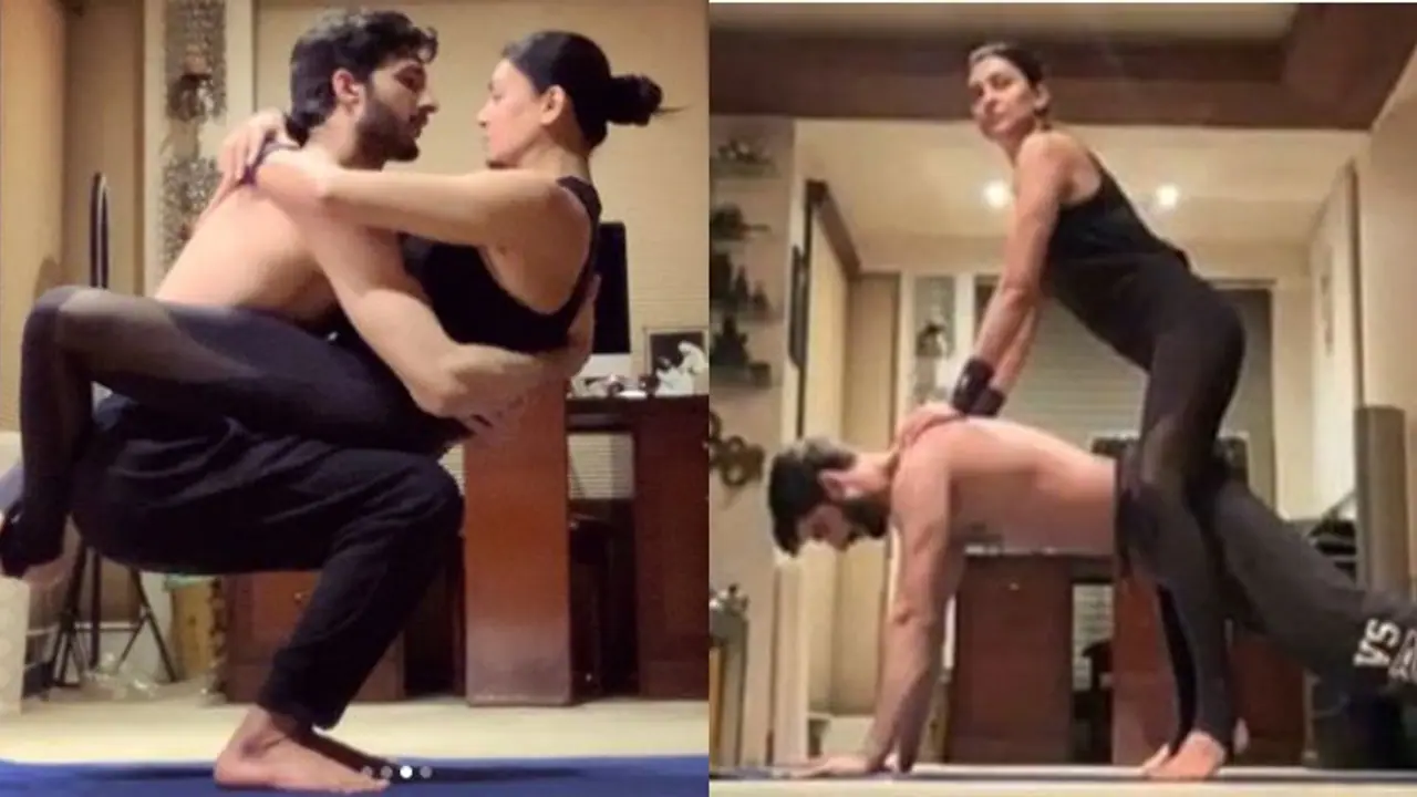 লকডাউনে সুস্মিতা যেন ঊর্বশী আর বয়ফ্রেন্ড রহমান বিশ্বামিত্র, হট শরীরচর্চার পোজ মুহূর্তে ভাইরাল