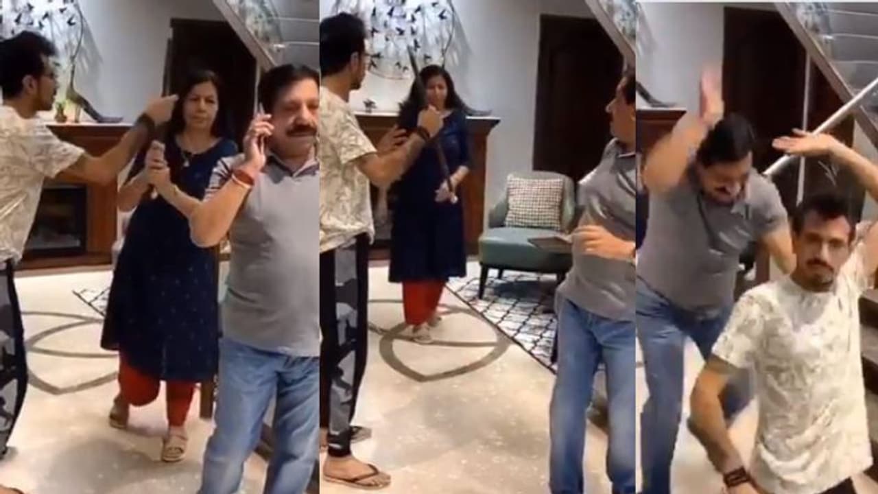 কেন বাবার হাতে মার খাচ্ছেন যুজবেন্দ্র চাহল, দেখুন ভাইরাল ভিডিও