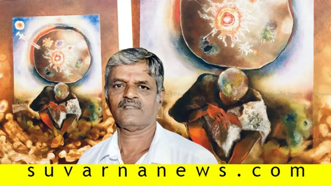 ಪ್ರಸ್ತುತ ಜಗತ್ತಿನ ಭವಿಷ್ಯದಂತಿದೆ ಈ ಕೊರೋನಾ ಕಲಾಕೃತಿ..!