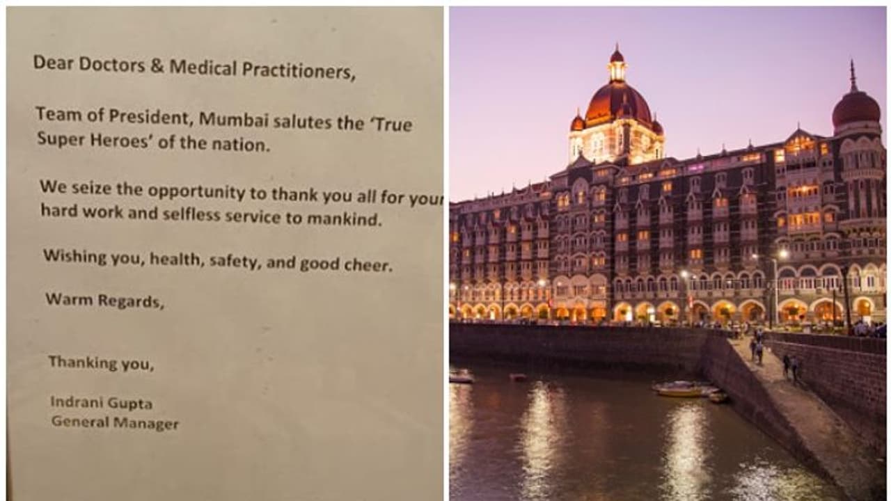 കൊവിഡ് 19 പ്രതിരോധ മേഖലയില് പ്രവര്ത്തിക്കുന്ന ആരോഗ്യ പ്രവര്ത്തകര്ക്കായി വാതില് തുറന്ന് താജ് ഹോട്ടലുകള് കൊവിഡ് 19 പ്രതിരോധ മേഖലയില് പ്രവര്ത്തിക്കുന്ന ആരോഗ്യ പ്രവര്ത്തകര്ക്കായി വാതില് തുറന്ന് താജ് ഹോട്ടലുകള്