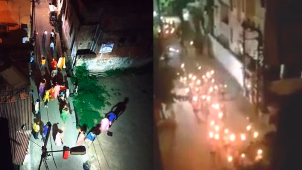 বাড়িতে আলো জ্বালাতে বলেছেন প্রধানমন্ত্রী, মোমবাতি হাতে রাস্তায় অতি উৎসাহীরা বাড়িতে আলো জ্বালাতে বলেছেন প্রধানমন্ত্রী, মোমবাতি হাতে রাস্তায় অতি উৎসাহীরা