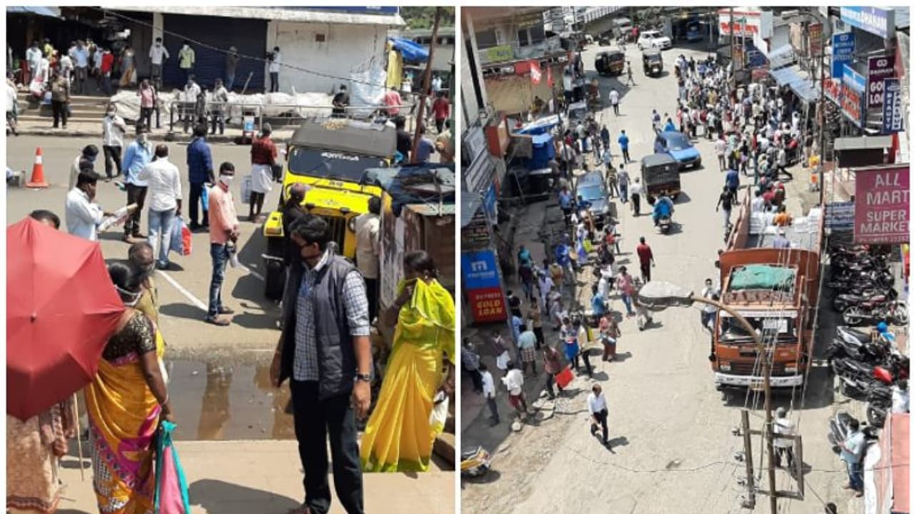 മൂന്നാറിലെ സമ്പൂര്ണ ലോക്ക്ഡൗണ്: നിര്ദേശങ്ങളെ കാറ്റില്പ്പറത്തി ജനക്കൂട്ടം തെരുവില് മൂന്നാറിലെ സമ്പൂര്ണ ലോക്ക്ഡൗണ്: നിര്ദേശങ്ങളെ കാറ്റില്പ്പറത്തി ജനക്കൂട്ടം തെരുവില്