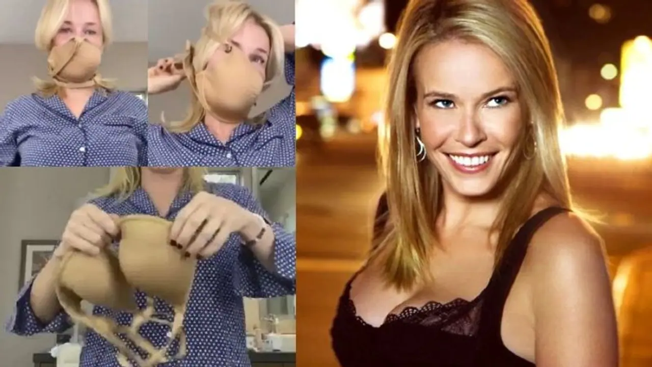 `బ్రా` తో ఫేస్‌ మాస్క్‌.. నటి క్రేజీ థాట్‌ (వీడియో చూడండి)