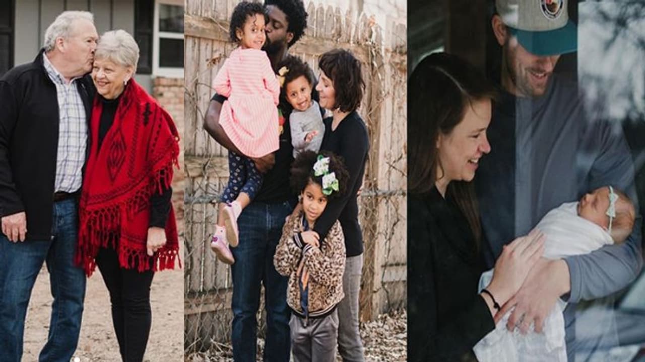 ഭയത്തിന്റെയും ആശങ്കയുടെയും മഹാമാരിക്കാലം; അതിനിടയിലെ സ്നേഹത്തിന്റെ കുടുംബചിത്രങ്ങള്‍ പകർത്തി ഫോട്ടോ​ഗ്രാഫർ