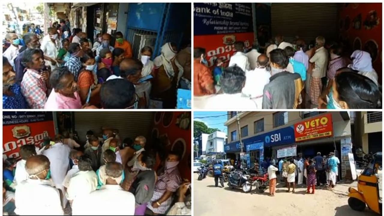 ലോക്ക് ഡൗൺ വിലക്ക് ലംഘിച്ച് തലസ്ഥാനത്ത് വീണ്ടും ജനത്തിരക്ക്