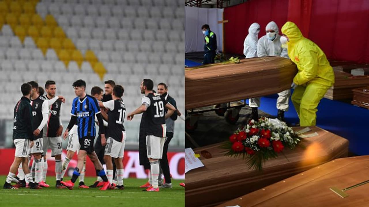 মে মাস থেকে ইতালিতে দর্শকশূন্য মাঠে শুরু ফুটবল,ফেডারেশনের ভাবনা নিয়ে উঠছে প্রশ্ন মে মাস থেকে ইতালিতে দর্শকশূন্য মাঠে শুরু ফুটবল,ফেডারেশনের ভাবনা নিয়ে উঠছে প্রশ্ন