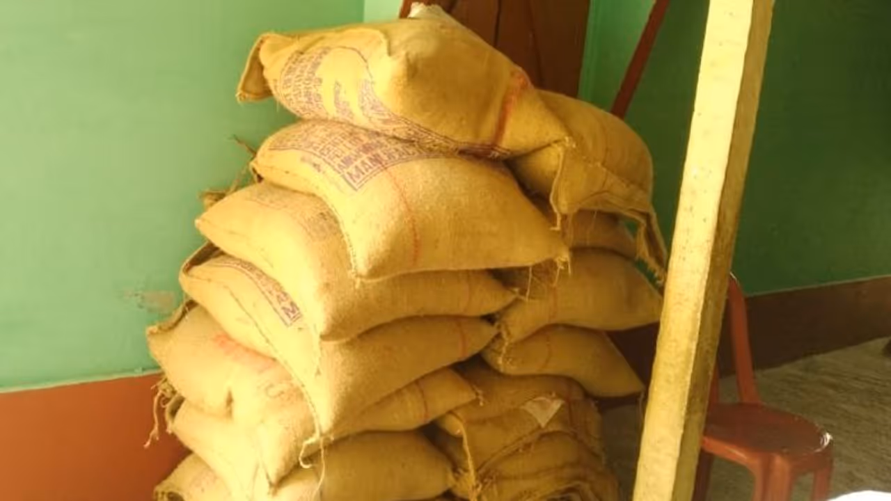 Instead of distribution, panchayat head stocks up relief goods at home