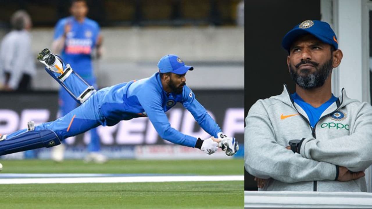 রাহুলকে 'পার্ট টাইম কিপার' মানতে নারাজ ভারতীয় দলের ফিল্ডিং কোচ শ্রীধর রাহুলকে 'পার্ট টাইম কিপার' মানতে নারাজ ভারতীয় দলের ফিল্ডিং কোচ শ্রীধর