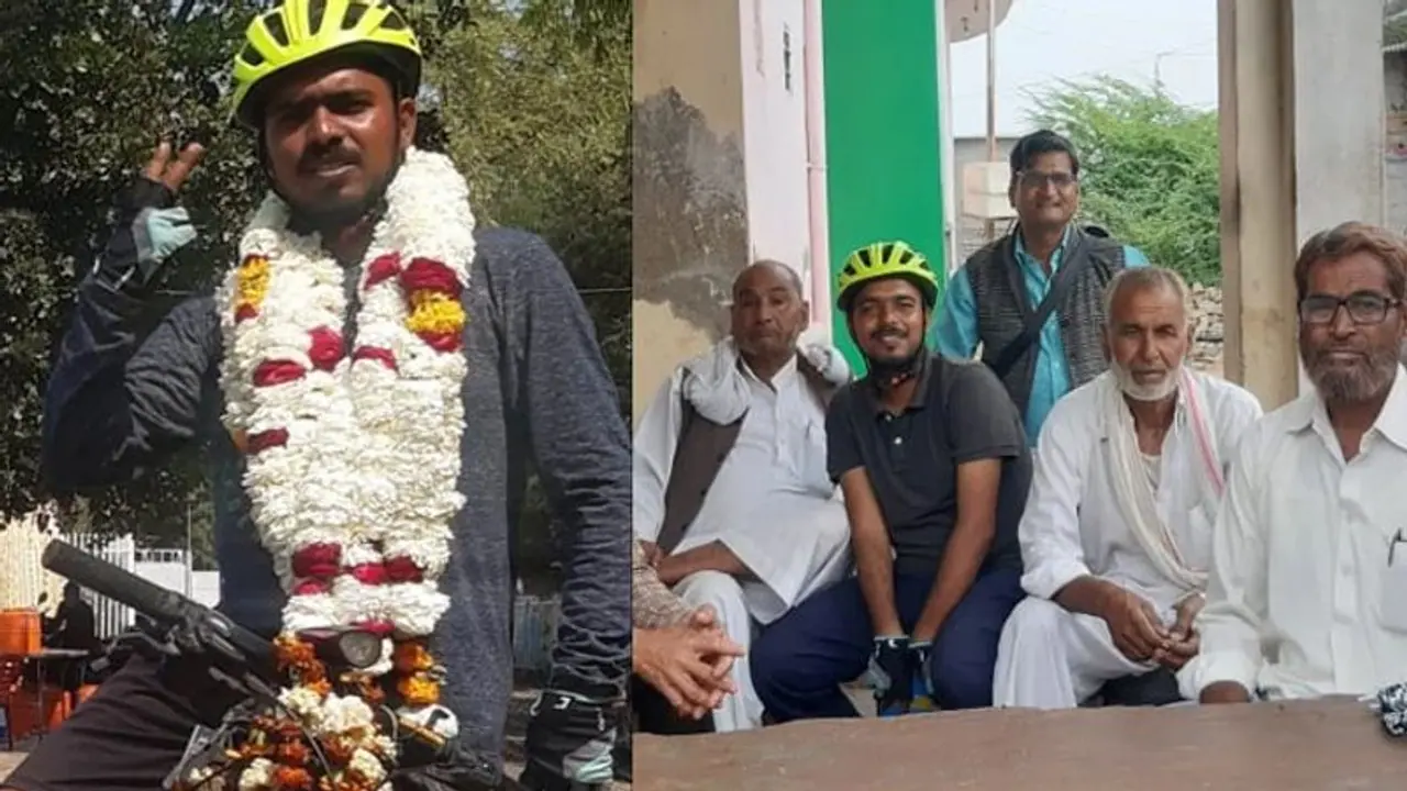 ബി.ടെക് പഠനം ഉപേക്ഷിച്ചു; നീരജ് സൈക്കിളില്‍ ഇന്ത്യ മുഴുവന്‍ സഞ്ചരിച്ചത് കര്‍ഷകരെ അറിയാന്‍