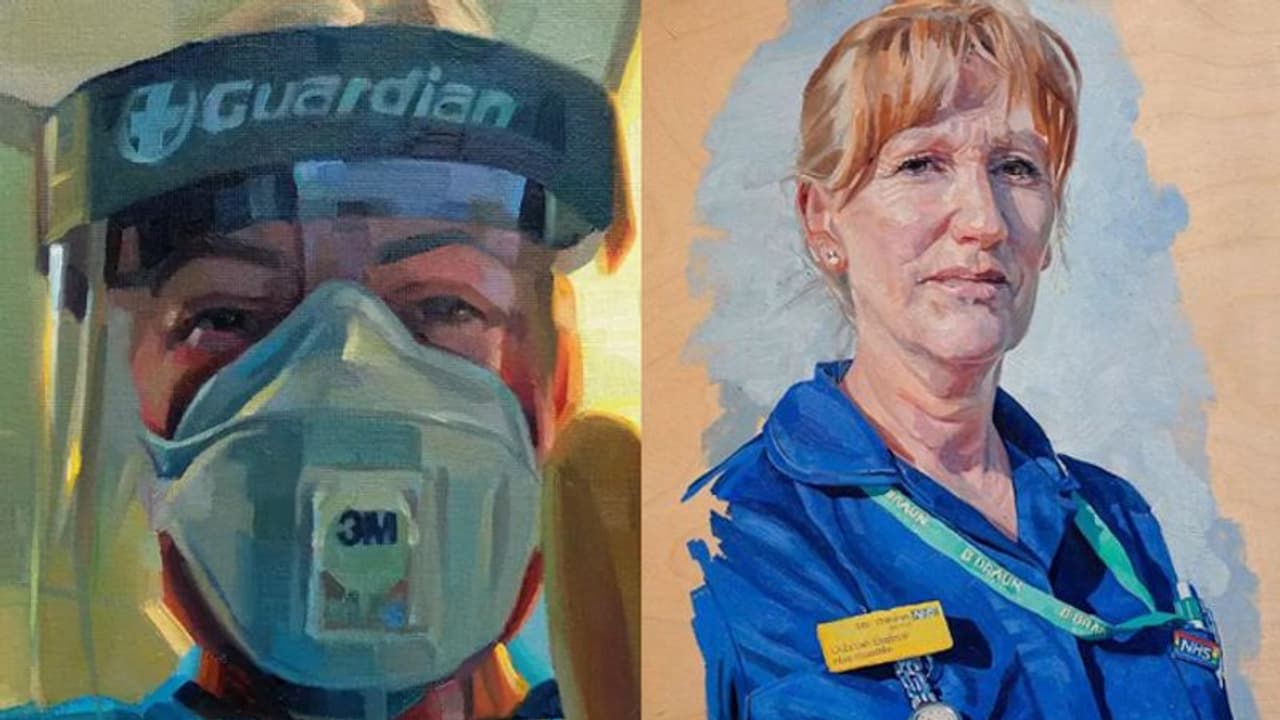 ഇവരാണ് ഹീറോ, ഒരിക്കലും ഇവരെ നാം മറക്കരുത്; ആരോഗ്യപ്രവര്‍ത്തകരെ വരച്ചു ചേര്‍ത്ത് ചിത്രകാരന്മാര്‍