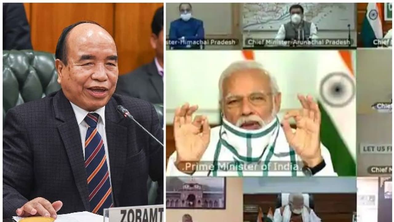 'ഹിന്ദി ഒരക്ഷരം മനസിലാവില്ല'; പ്രധാനമന്ത്രിയുമായുള്ള വീഡിയോ മീറ്റിംഗിന് പിന്നാലെ മിസോറാം മുഖ്യമന്ത്രി 'ഹിന്ദി ഒരക്ഷരം മനസിലാവില്ല'; പ്രധാനമന്ത്രിയുമായുള്ള വീഡിയോ മീറ്റിംഗിന് പിന്നാലെ മിസോറാം മുഖ്യമന്ത്രി