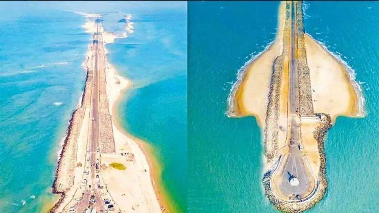 Viral Video: Mesmerizing drone footage of India's last road in Dhanushkodi astounds netizens (WATCH)