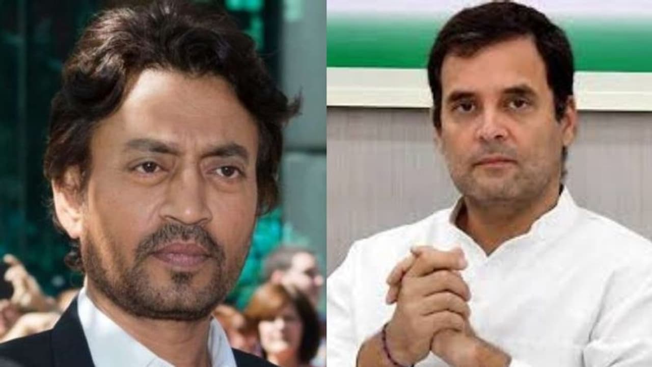 'ആഗോള സിനിമ വേദിയിൽ ഇന്ത്യയുടെ ബ്രാൻഡ് അംബാസഡറായിരുന്നു ഇർഫാൻ'; രാഹുൽ ​ഗാന്ധി