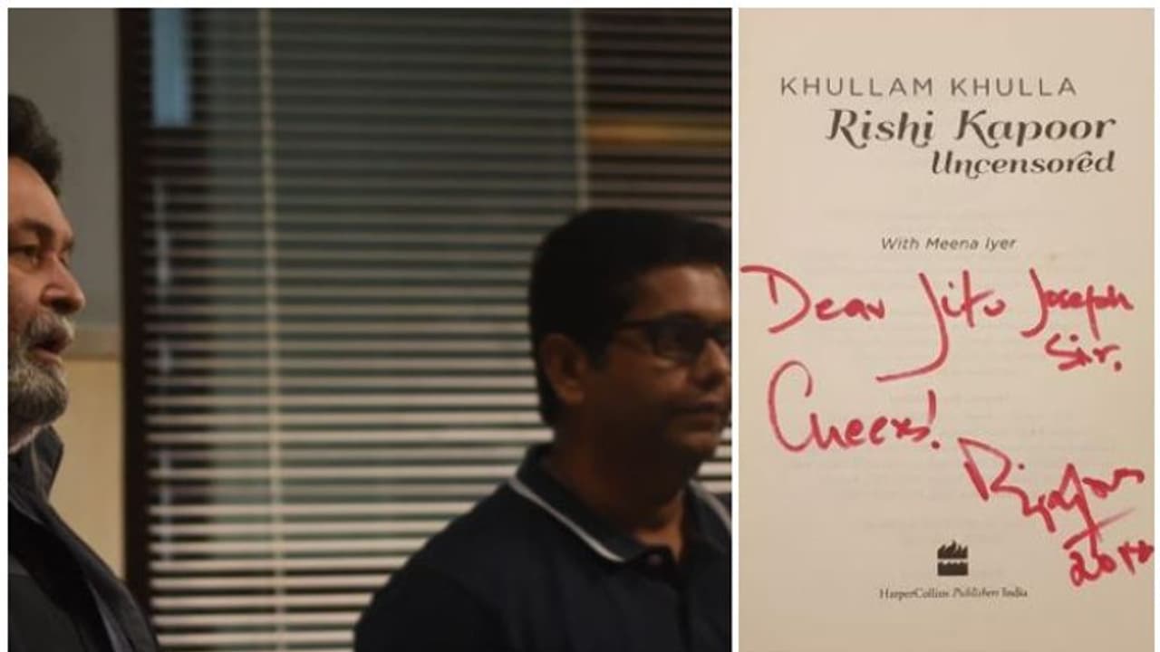 ഋഷി കപൂര് അവസാനമായി അഭിനയിച്ചത് ജീത്തു ജോസഫ് ചിത്രത്തില്, താരത്തിന്റെ പുസ്തകത്തിന്റെ ഫോട്ടോയുമായി സംവിധായകൻ ഋഷി കപൂര് അവസാനമായി അഭിനയിച്ചത് ജീത്തു ജോസഫ് ചിത്രത്തില്, താരത്തിന്റെ പുസ്തകത്തിന്റെ ഫോട്ടോയുമായി സംവിധായകൻ