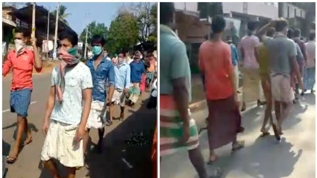 മലപ്പുറത്ത് ലോക്ക്ഡൗൺ ലംഘിച്ച് അതിഥിതൊഴിലാളികൾ,പ്രതിഷേധം; പൊലീസ് ലാത്തി വീശി മലപ്പുറത്ത് ലോക്ക്ഡൗൺ ലംഘിച്ച് അതിഥിതൊഴിലാളികൾ,പ്രതിഷേധം; പൊലീസ് ലാത്തി വീശി