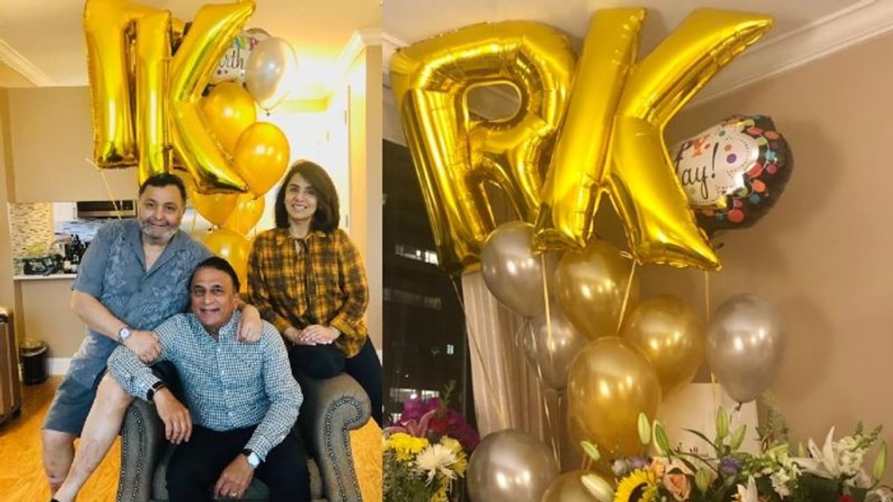 Rishi Kapoor was cricket fan: Actor celebrated last birthday with Sunil Gavaskar, thanked Sachin Tendulkar