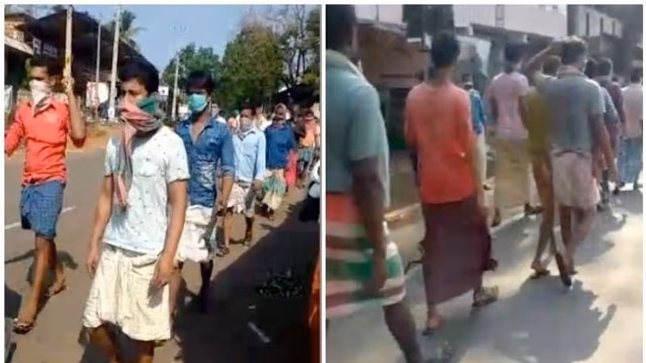 'Guest workers' flood Kerala streets demanding arrangements to go home 'Guest workers' flood Kerala streets demanding arrangements to go home