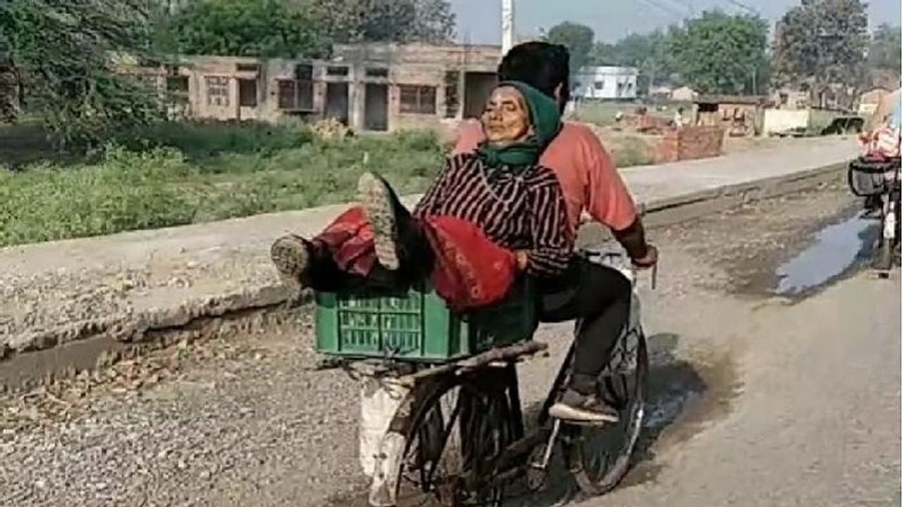 मां यशोदा को फल की टोकरी में बैठाकर नेपाल जा रहा ये शख्स, देखने वाले बोले कोरोना काल का है 'श्रवण कुमार' मां यशोदा को फल की टोकरी में बैठाकर नेपाल जा रहा ये शख्स, देखने वाले बोले कोरोना काल का है 'श्रवण कुमार'