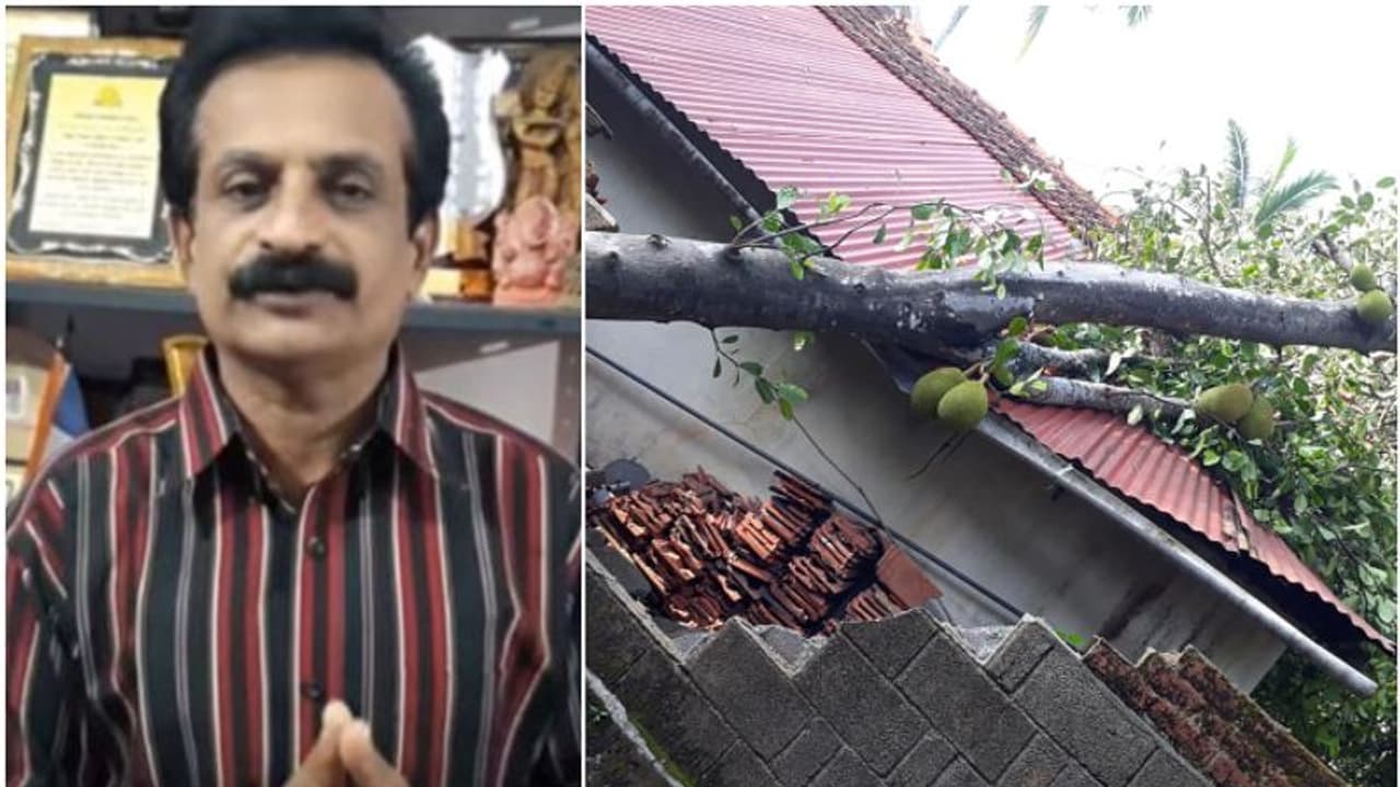കാറ്റിലും മഴയിലും മരം വീണു; രജിത് കുമാറിന്റെ വീടിന് കേടുപാട് കാറ്റിലും മഴയിലും മരം വീണു; രജിത് കുമാറിന്റെ വീടിന് കേടുപാട്