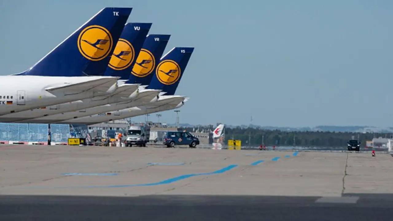 German airline Lufthansa's ground staff strike over wage dispute; affects 134,000 fliers German airline Lufthansa's ground staff strike over wage dispute; affects 134,000 fliers