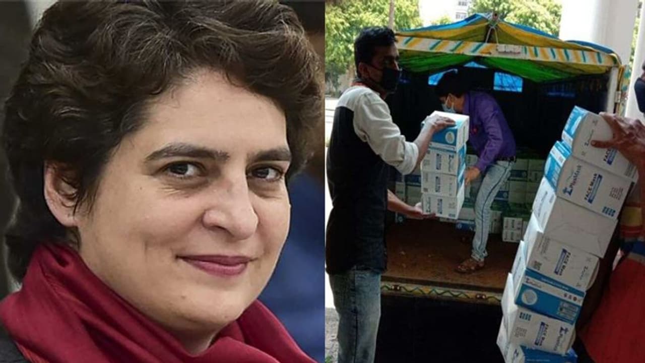 प्रियंका ने लखनऊ भेजे 1 लाख मास्क, कांग्रेस का दावा; लॉकडाउन में 47 लाख जरूरतमंदों को पहुंचाया गया खाना प्रियंका ने लखनऊ भेजे 1 लाख मास्क, कांग्रेस का दावा; लॉकडाउन में 47 लाख जरूरतमंदों को पहुंचाया गया खाना