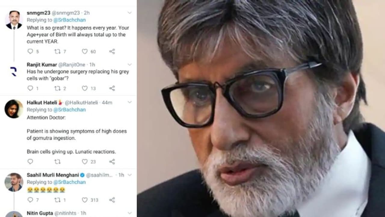 വീണ്ടും വാട്‍സ്ആപ് ഫോര്‍വേഡുമായി അമിതാഭ് ബച്ചന്‍; ട്വിറ്ററില്‍ ട്രോള്‍ മഴ