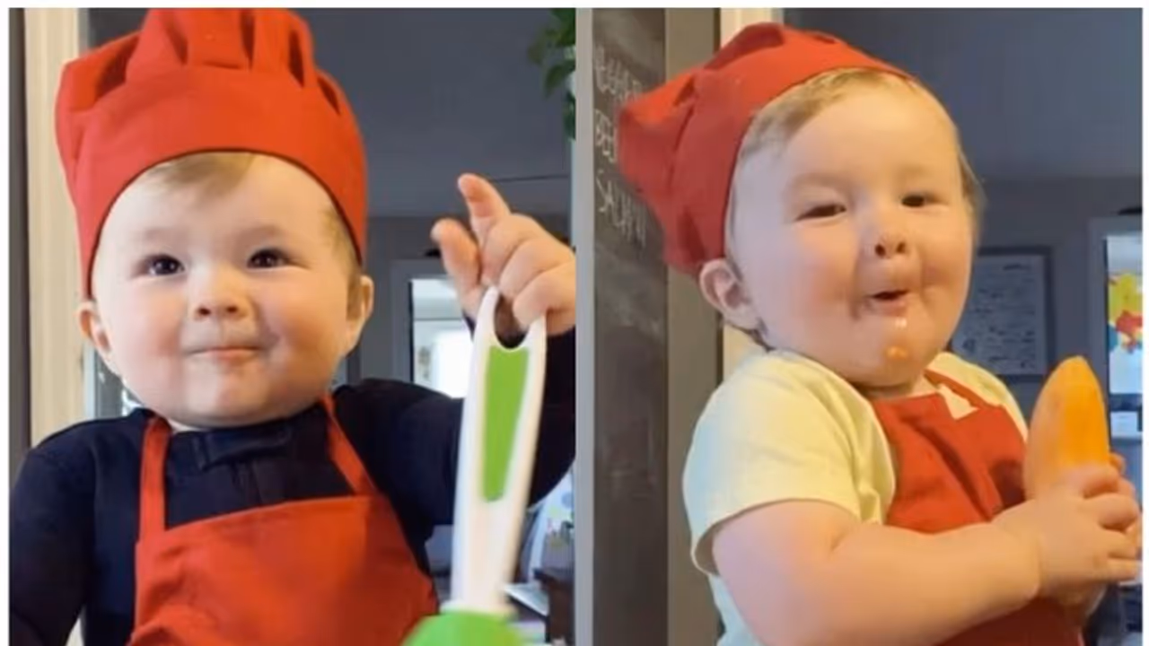 'ഇതാ ഒരു കുട്ടിക്കുറുമ്പന് ഷെഫ്'; ബോറടിച്ചാല് അമ്മയുടെ ഒക്കത്തിരുന്നാവും പാചകം; വെെറലായി വീഡിയോ 'ഇതാ ഒരു കുട്ടിക്കുറുമ്പന് ഷെഫ്'; ബോറടിച്ചാല് അമ്മയുടെ ഒക്കത്തിരുന്നാവും പാചകം; വെെറലായി വീഡിയോ