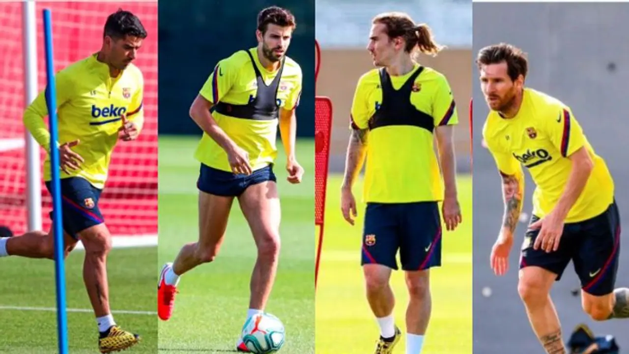 কড়া নিয়মের মধ্যেই পুরোদমে অনুশীলন শুরু করে দিলেন মেসি সহ বার্সা কড়া নিয়মের মধ্যেই পুরোদমে অনুশীলন শুরু করে দিলেন মেসি সহ বার্সা