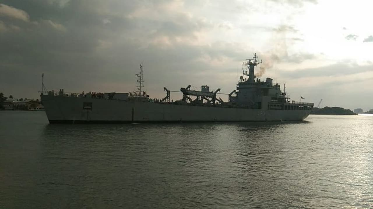 Indian warships bring oxygen, other medical supplies as part of Navy’s Operation Samudra II