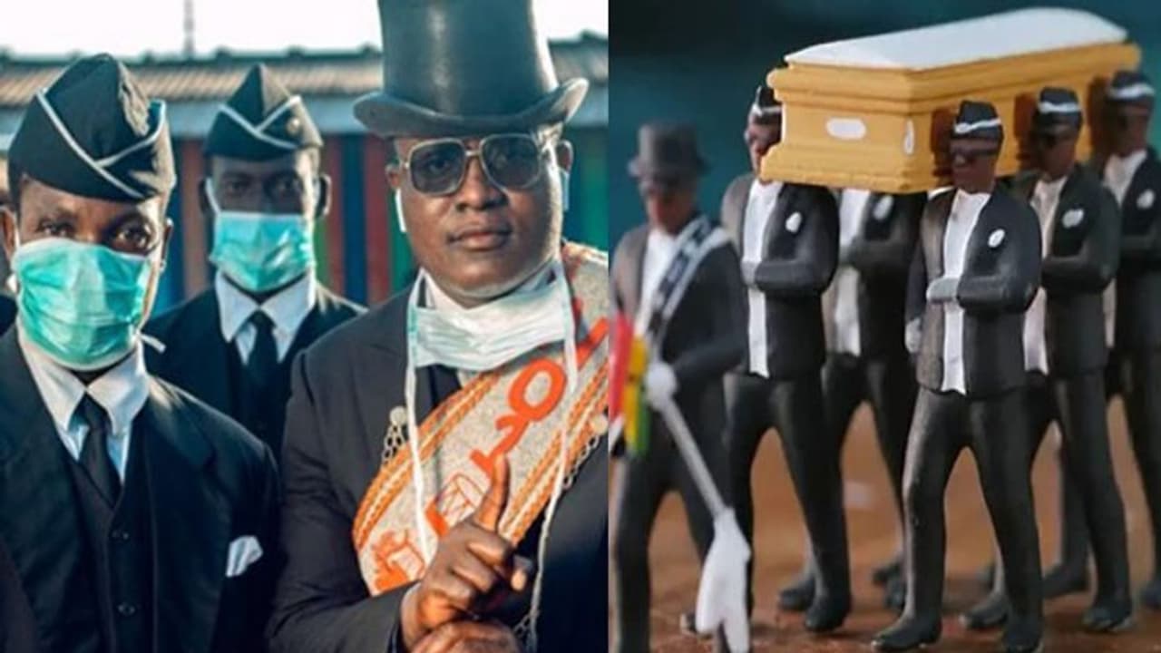 'സ്റ്റേ അറ്റ് ഹോം ഓർ ഡാൻസ് വിത്ത് അസ്', വീട്ടിലിരിക്കൂ എന്ന് ഈ ശവമഞ്ചം ചുമപ്പുകാരും