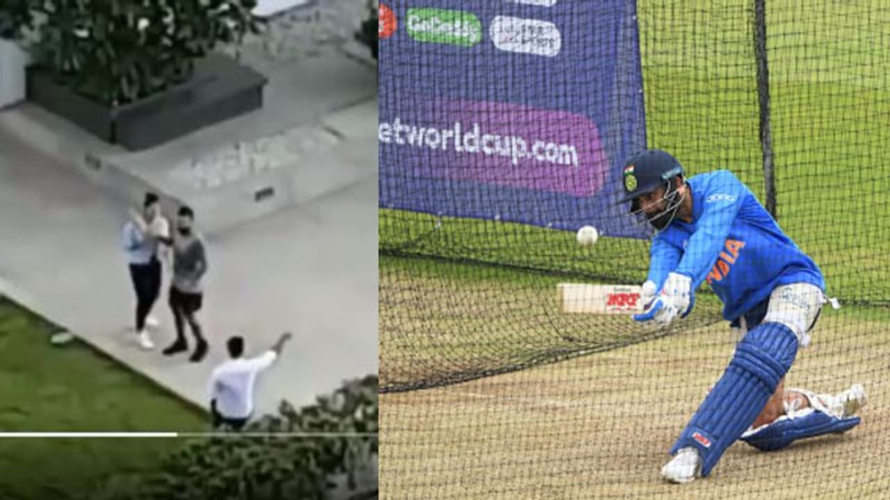 Watch: Anushka Sharma bowls short ball at Virat Kohli; India captain does underarm bowling Watch: Anushka Sharma bowls short ball at Virat Kohli; India captain does underarm bowling