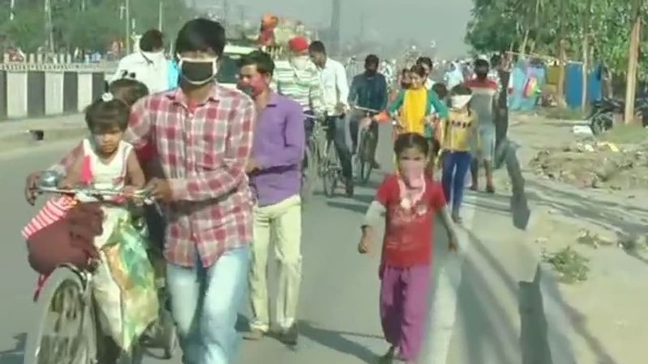 মাইলের পর মাইল হেঁটেই চলেছেন 'ওঁরা', তৃতীয় দফার লকডাউনের শেষ দিনেও ছবিটা একই মাইলের পর মাইল হেঁটেই চলেছেন 'ওঁরা', তৃতীয় দফার লকডাউনের শেষ দিনেও ছবিটা একই