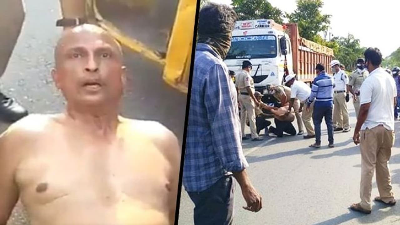 Vizag Police thrash doctor who complained of shortage of PPE kits Vizag Police thrash doctor who complained of shortage of PPE kits