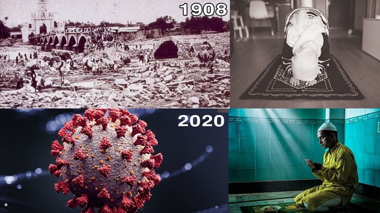 అప్పుడు మూసీ ప్రళయ గర్జన, ఇప్పుడు కరోనా కాటు: 112 ఏళ్లకు హైదరాబాద్ రంజాన్ స్థితి ఇదీ.. అప్పుడు మూసీ ప్రళయ గర్జన, ఇప్పుడు కరోనా కాటు: 112 ఏళ్లకు హైదరాబాద్ రంజాన్ స్థితి ఇదీ..