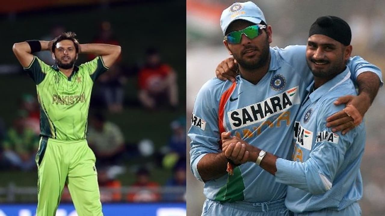 ഇന്ത്യാ വിരുദ്ധ പ്രസ്താവന; അഫ്രീദിയെ 'ബൗണ്ടറി' കടത്തി ഹര്‍ഭജനും യുവരാജും റെയ്നയും ധവാനും