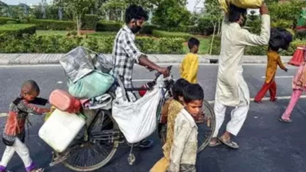 ഭിന്നശേഷിക്കാരിയായ മകളെ പ്ലാസ്റ്റിക് ബാഗിലാക്കി തൊഴിലാളി ന‍ടന്നത് 600 കിലോമീറ്റർ, ലോക്ക്ഡൗണിലെ കാഴ്ച