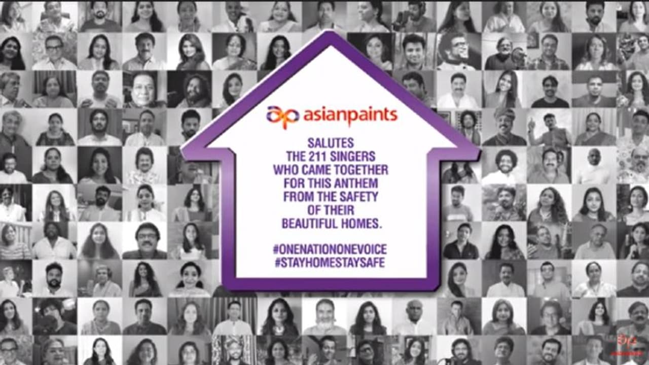 'ಒಂದು ದೇಶ ಒಂದು ಸ್ವರ': ಕೊರೋನಾ ವಿರುದ್ಧ ಸಮರಕ್ಕೆ ಏಷ್ಯನ್ ಪೇಂಟ್ಸ್ ಬಲ 'ಒಂದು ದೇಶ ಒಂದು ಸ್ವರ': ಕೊರೋನಾ ವಿರುದ್ಧ ಸಮರಕ್ಕೆ ಏಷ್ಯನ್ ಪೇಂಟ್ಸ್ ಬಲ