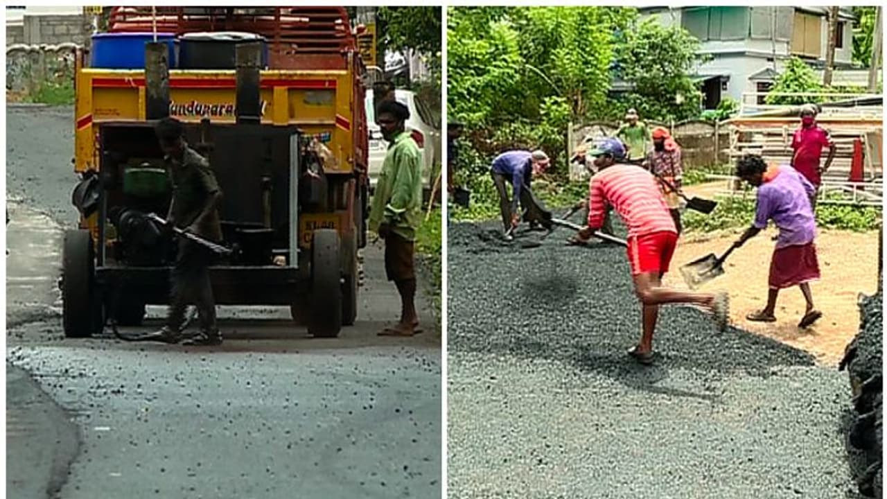 നിർമ്മാണത്തിന് പച്ചക്കൊടി; തൃശ്ശൂർ വാടാനപ്പള്ളി റോഡിന്റെ പണി വീണ്ടും തുടങ്ങി നിർമ്മാണത്തിന് പച്ചക്കൊടി; തൃശ്ശൂർ വാടാനപ്പള്ളി റോഡിന്റെ പണി വീണ്ടും തുടങ്ങി