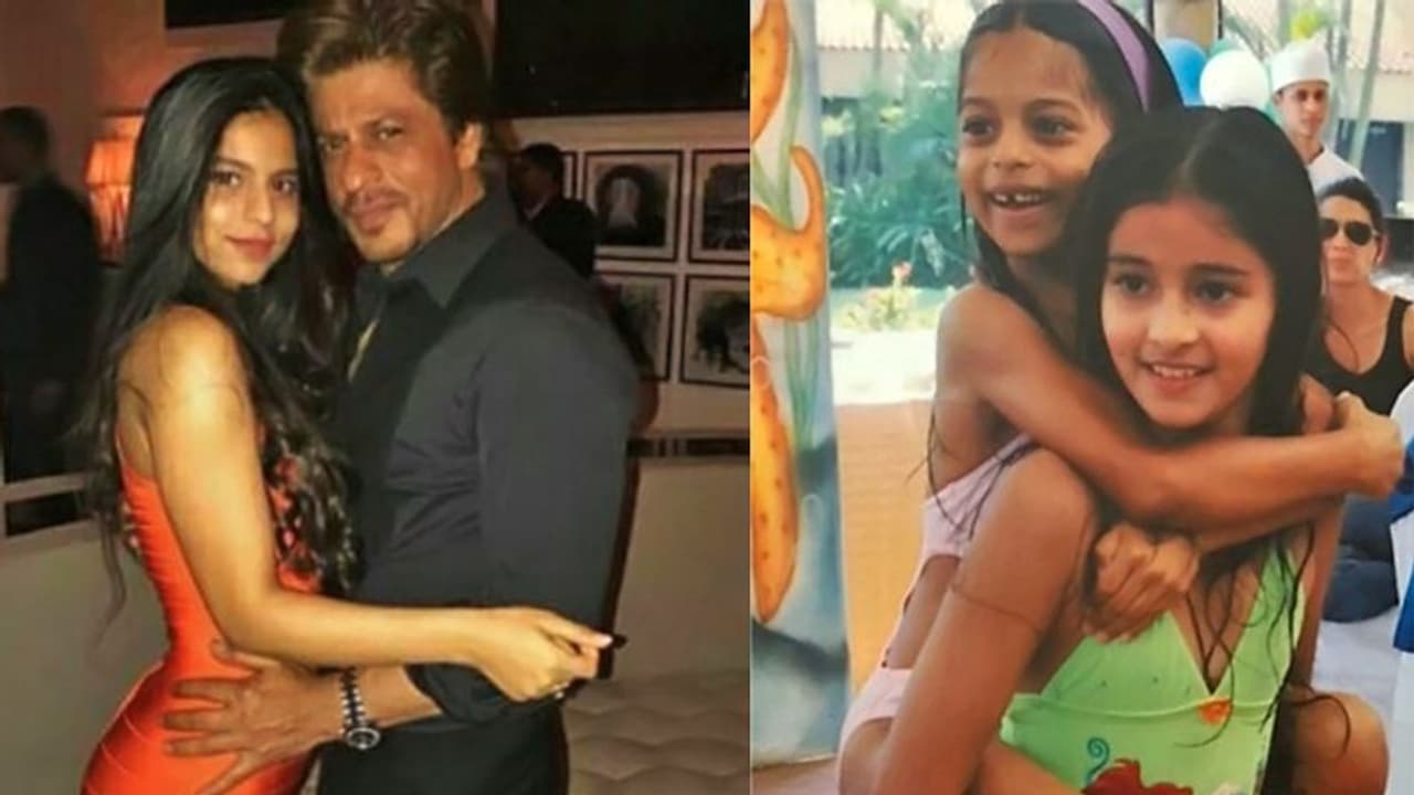 अनन्या पांडे की पीठ पर बैठी दिखी शाहरुख की लाडली, टूटे दांत में बेहद क्यूट लग रहीं सुहाना अनन्या पांडे की पीठ पर बैठी दिखी शाहरुख की लाडली, टूटे दांत में बेहद क्यूट लग रहीं सुहाना